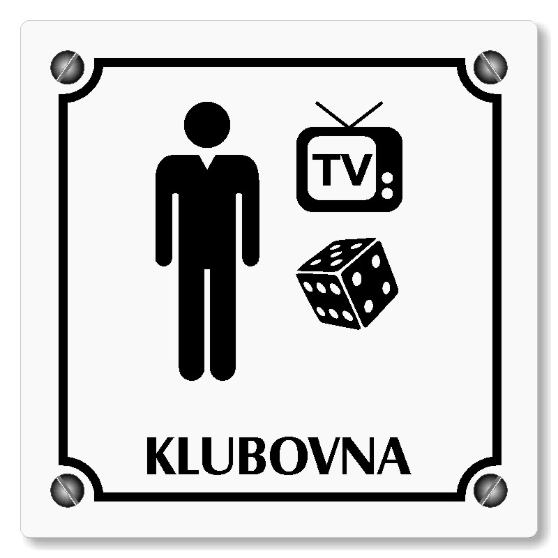Klubovna, 100x100mm, bílá, Kansas